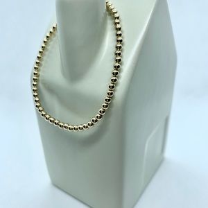 14k gold filled 3mm bead bracelet